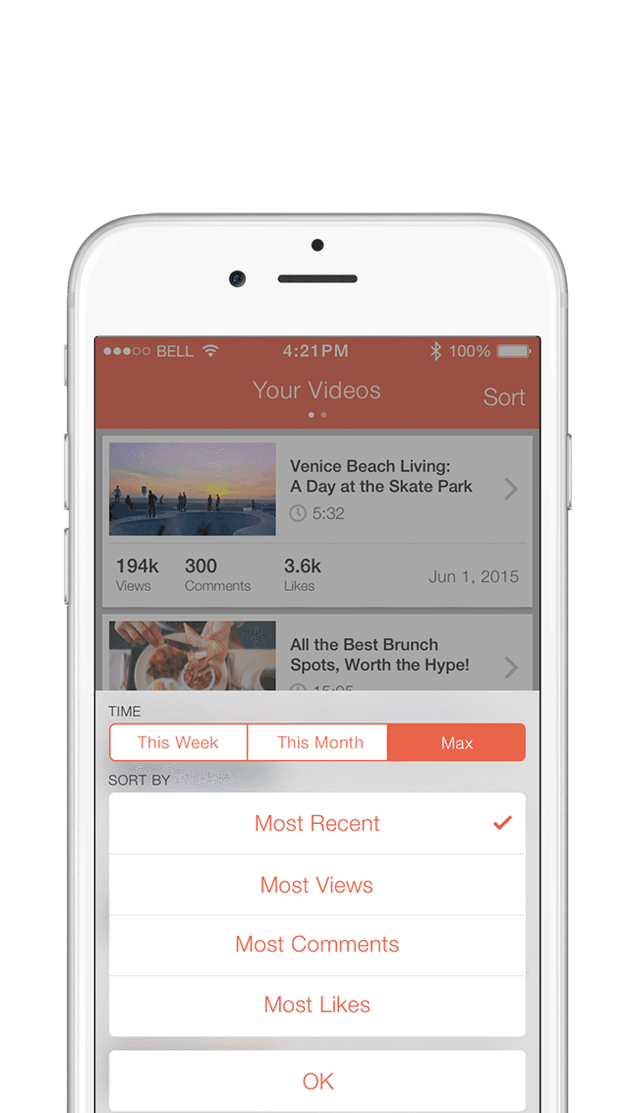 Epoxy mobile activity feed